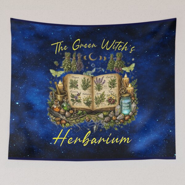 Item preview, The Green Witch’s Herbarium • Mystical Botanical Grimoire designed and sold by MysticOzzy.