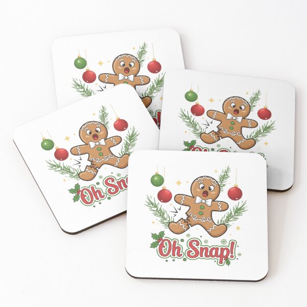 Item preview, Oh Snap Christmas Gingerbread Man - Funny Broken Leg Cookie - Festive Pun Art designed and sold by JLMWorks.