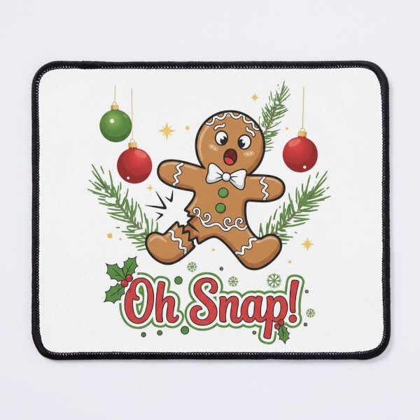 Item preview, Oh Snap Christmas Gingerbread Man - Funny Broken Leg Cookie - Festive Pun Art designed and sold by JLMWorks.