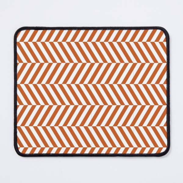 Item preview, White And Burnt Orange Herringbone Pattern designed and sold by pattern-archive.