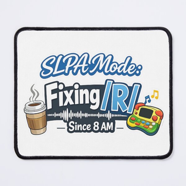 Item preview, SLPA Mode Fixing R Since 8 AM Funny Speech Language Pathology Assistant Sticker Shirt designed and sold by Monosoft.