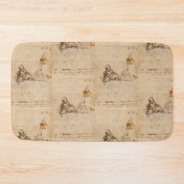 Item preview, Leonardo da Vinci Christ Child with a Lamb Renaissance Religious Drawing Print designed and sold by artofuniverse.
