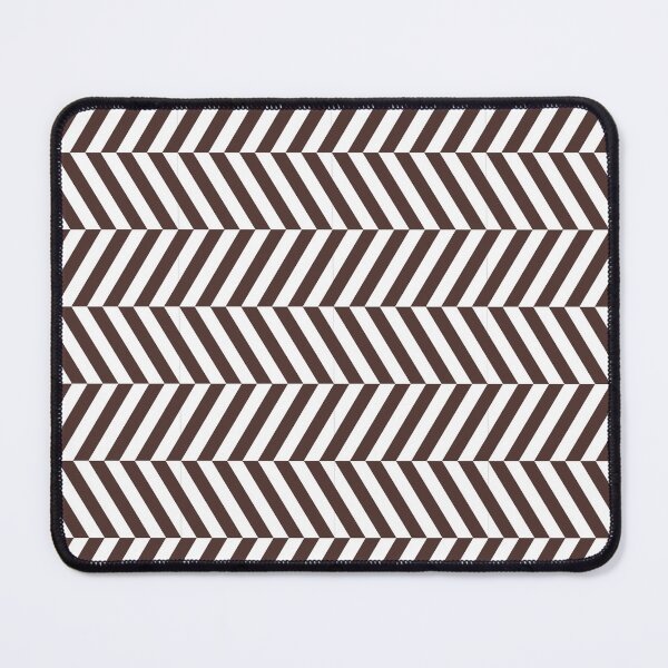Item preview, White And Chocolate Herringbone Pattern designed and sold by pattern-archive.