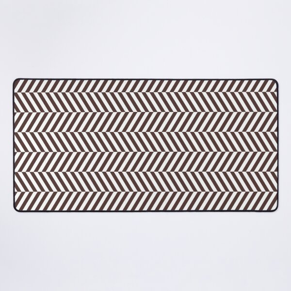 Item preview, White And Chocolate Herringbone Pattern designed and sold by pattern-archive.
