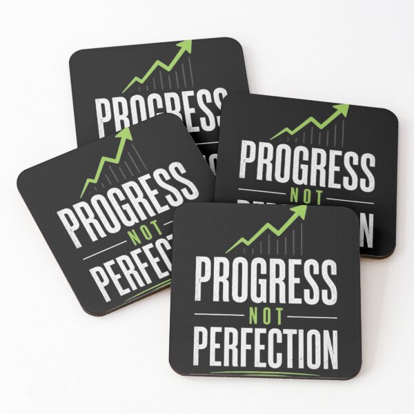 Item preview, Progress Not Perfection Quote | Growth Mindset Motivation | Minimal Aesthetic T-Shirt Design designed and sold by karim2556.
