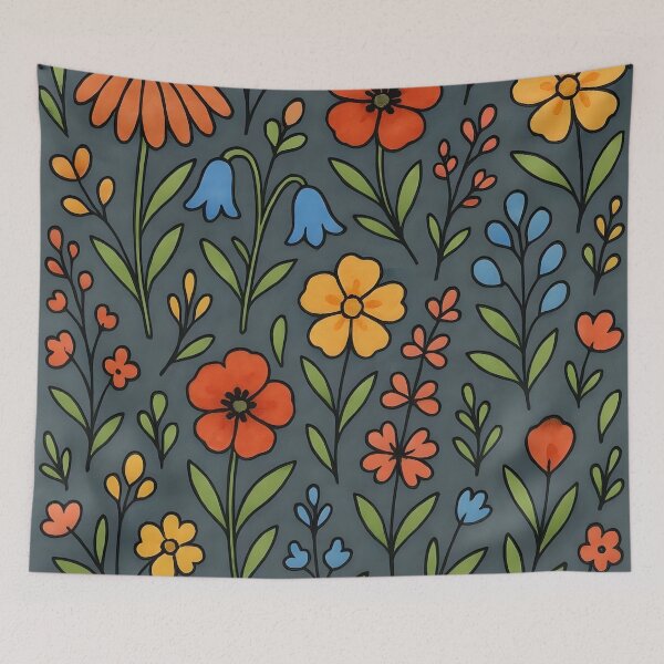 Aperçu de l'œuvre Fleurs des prairies créée et vendue par GraphicsClub.