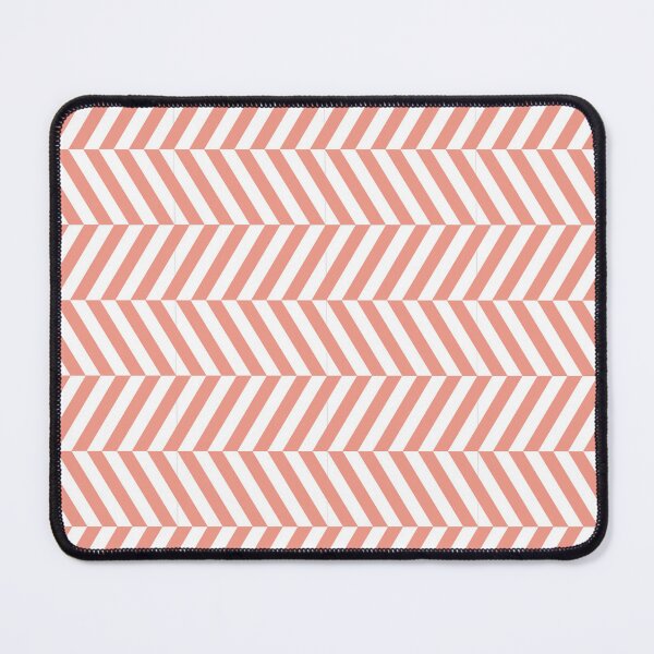 Item preview, White And Coral Herringbone Pattern designed and sold by pattern-archive.