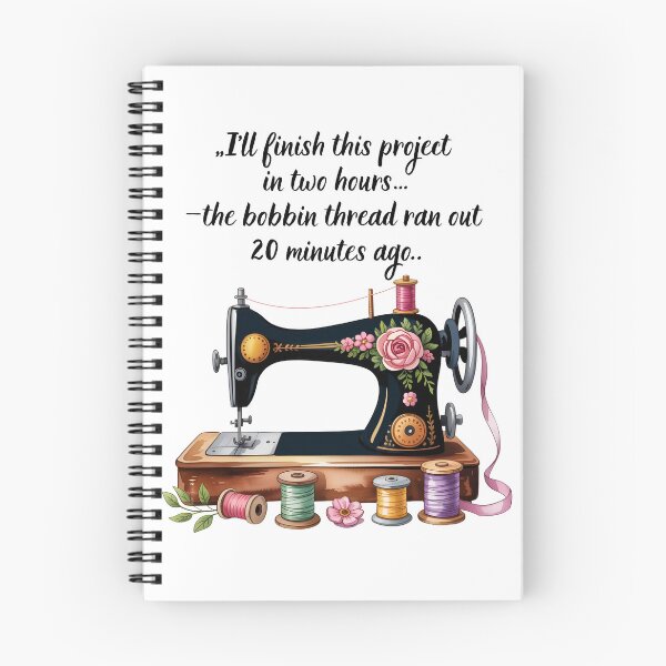 Item preview, The bobbin thread ran out  20 minutes ago..Humorous Sewing Language  designed and sold by AleksandraJac05.