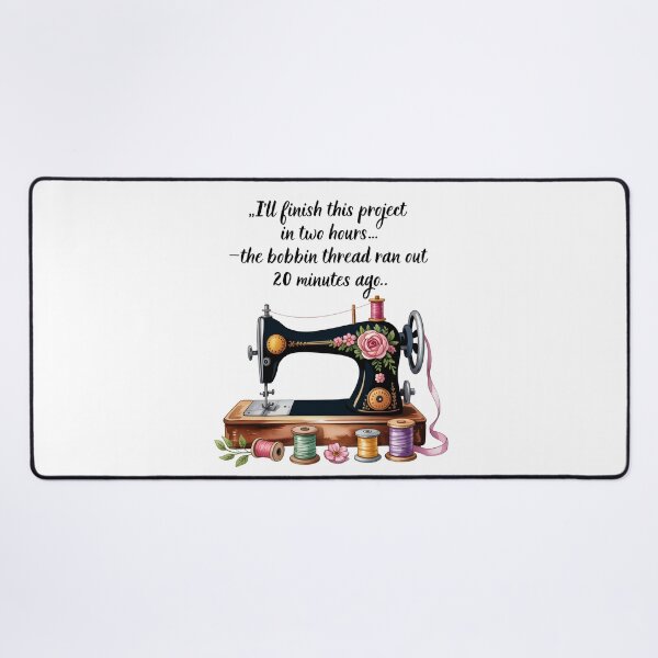 Item preview, The bobbin thread ran out  20 minutes ago..Humorous Sewing Language  designed and sold by AleksandraJac05.