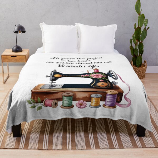 Item preview, The bobbin thread ran out  20 minutes ago..Humorous Sewing Language  designed and sold by AleksandraJac05.