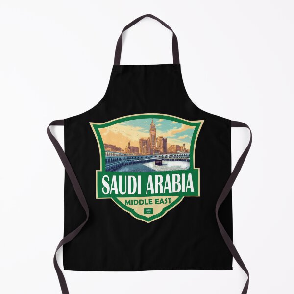 Item preview, Saudi Arabia Illustration Retro Badge designed and sold by KrisSidDesigns.