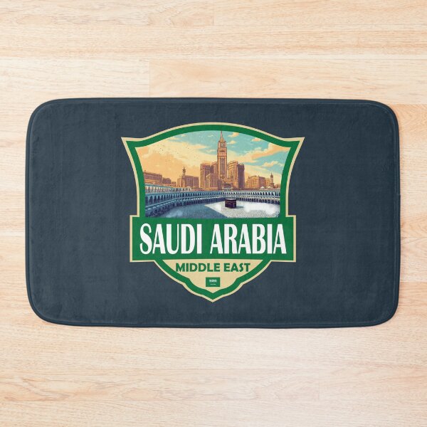Item preview, Saudi Arabia Illustration Retro Badge designed and sold by KrisSidDesigns.