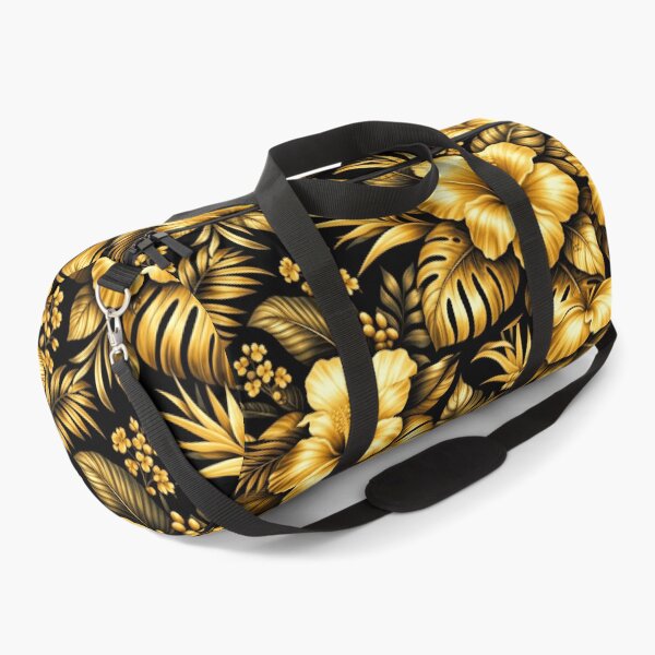 Item preview, Gold Tropical Flower Pattern Luxury Hibiscus Black Design designed and sold by PunchDrop.