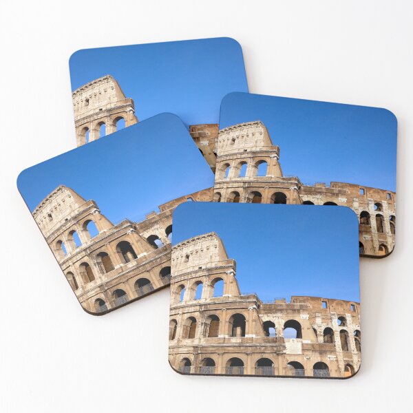 Item preview, Exterior of the Colosseum in Rome, Italy against a clear blue sky showcasing ancient architecture designed and sold by Kevin Miller Photography.