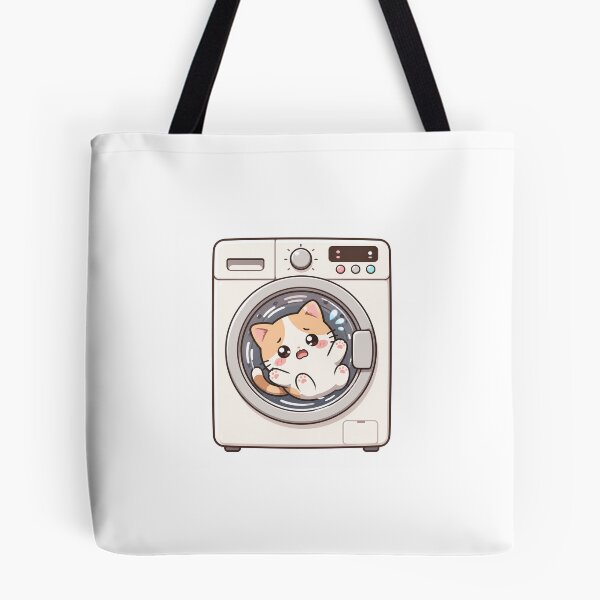 Item preview, Kawaii Cat Washing Machine Sticker designed and sold by mayatA-rt.