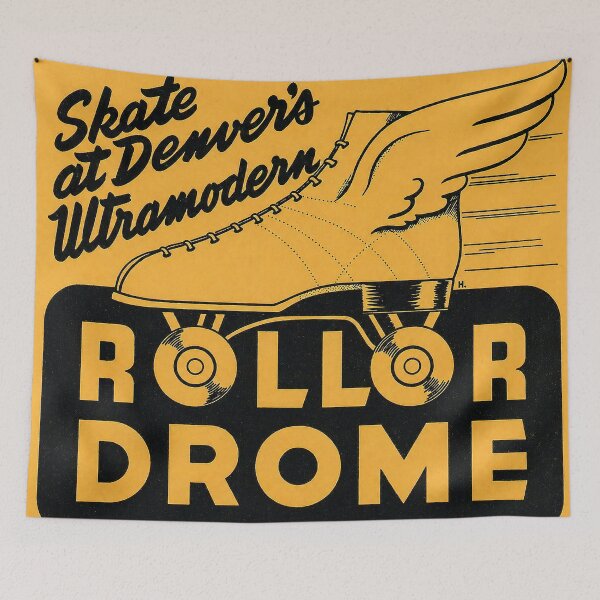 Artikelvorschau, Rollor Drome Denver Colorado Roller Skating Rinne Aufkleber Etikett entworfen und verkauft von tislord.