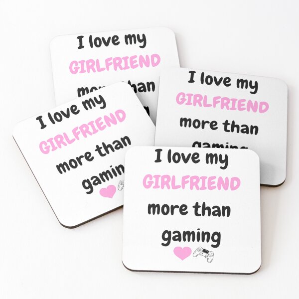 Item preview, I Love My Girlfriend More Than Gaming - Funny Gamer Boyfriend Gift - Sarcastic Gaming Quote designed and sold by JLMWorks.