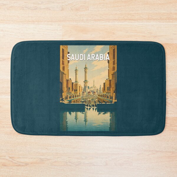 Item preview, Saudi Arabia Illustration Travel Art Vintage designed and sold by KrisSidDesigns.