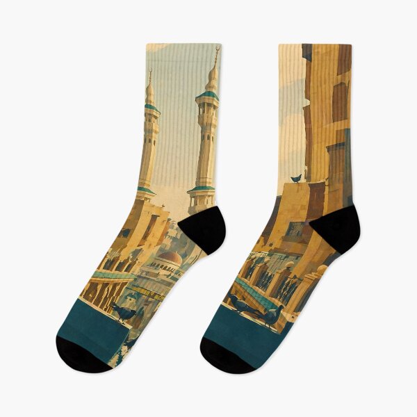 Item preview, Saudi Arabia Illustration Travel Art Vintage designed and sold by KrisSidDesigns.