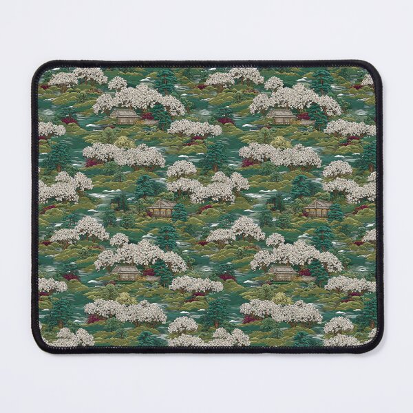 Item preview, Japanese Cherry Blossom Landscape Ukiyo-e Art designed and sold by NicolasGlowArt.