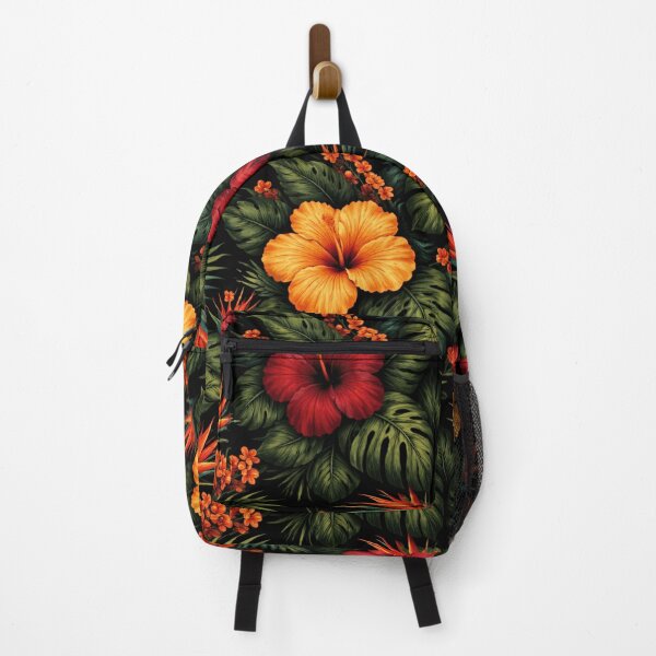 Item preview, Dark Tropical Flower Pattern Bold Hibiscus Jungle Design designed and sold by PunchDrop.