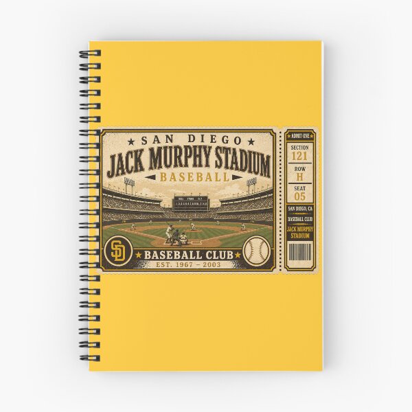 Item preview, San Diego Baseball Vintage Ticket Stub Jack Murphy Stadium Retro Classic Ballpark Design designed and sold by GhostDawgs.