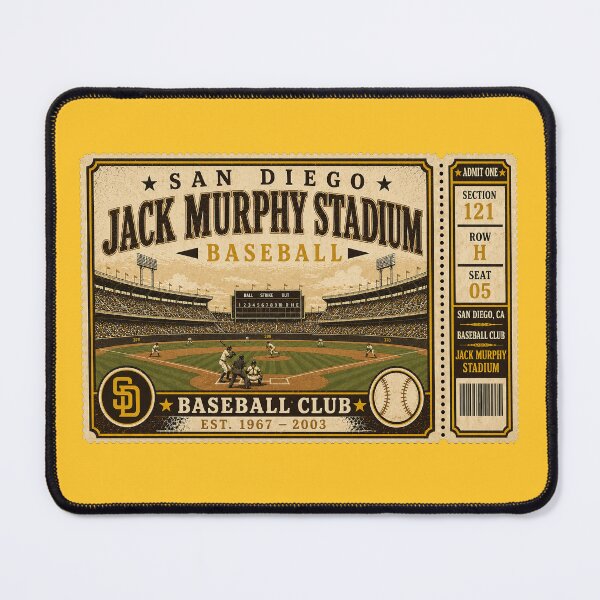 Item preview, San Diego Baseball Vintage Ticket Stub Jack Murphy Stadium Retro Classic Ballpark Design designed and sold by GhostDawgs.