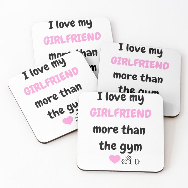 Item preview, I Love My Girlfriend More Than The Gym - Funny Bodybuilder Gift - Sarcastic Fitness Humor designed and sold by JLMWorks.