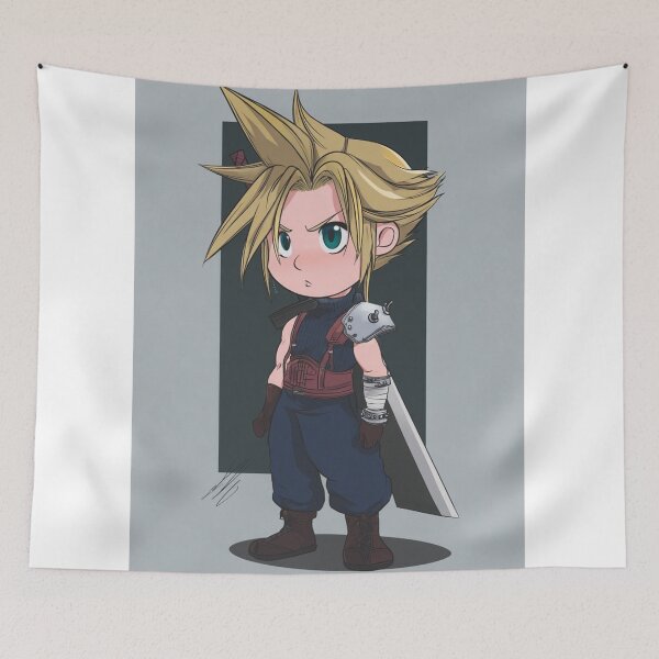 Item preview, Chibi Cloud Strife – Cute Spiky‑Haired Warrior Fan Art designed and sold by MyChibiArts.