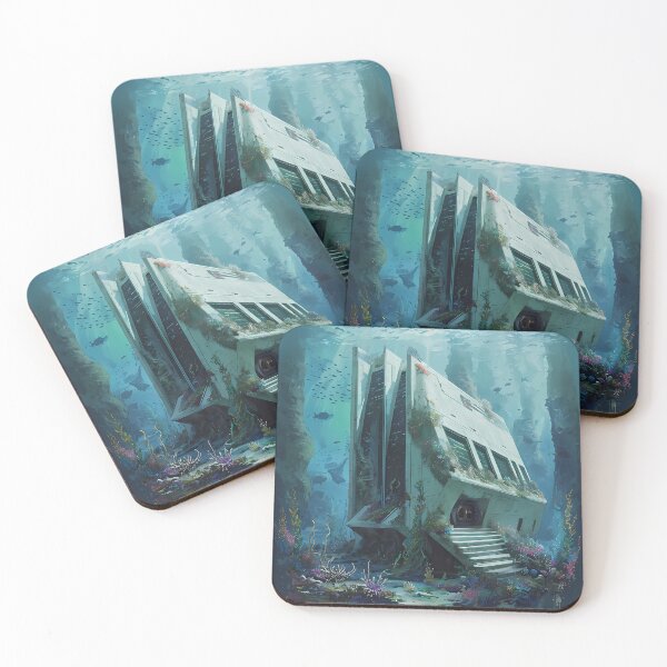 Item preview, THE ABYSS HOME - Futuristic Underwater Architecture designed and sold by Modern Nest Art.
