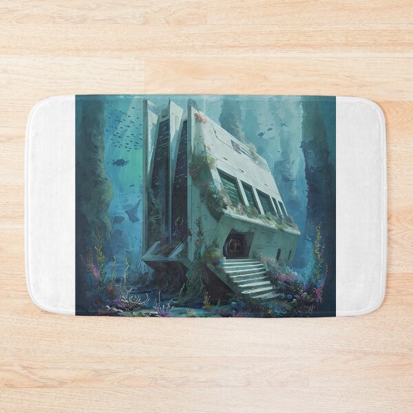 Item preview, THE ABYSS HOME - Futuristic Underwater Architecture designed and sold by Modern Nest Art.