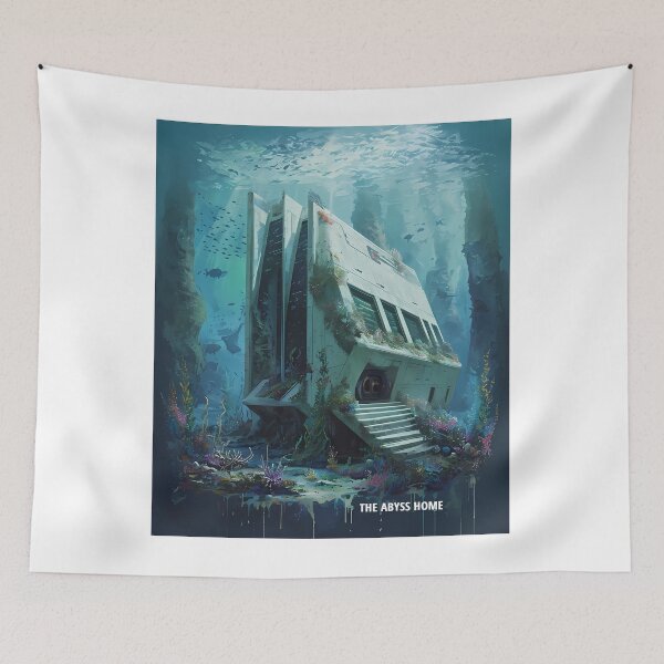 Item preview, THE ABYSS HOME - Futuristic Underwater Architecture designed and sold by Modern Nest Art.