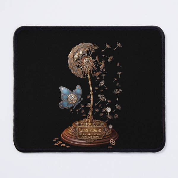 Item preview, Steampunk Dandelion Clockwork Butterfly SilentFlower Art designed and sold by SilentFlower.