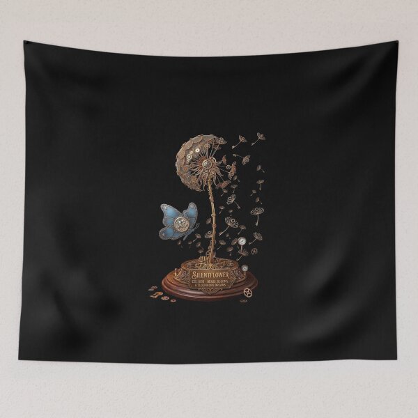 Item preview, Steampunk Dandelion Clockwork Butterfly SilentFlower Art designed and sold by SilentFlower.