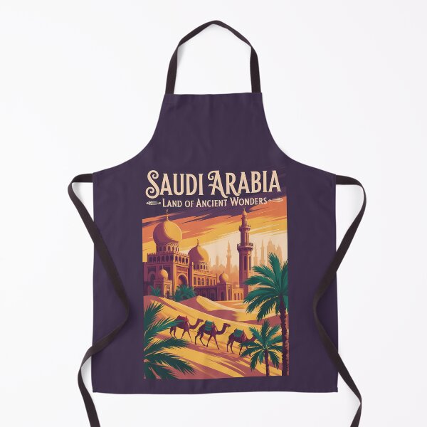Item preview, Saudi Arabia Desert Illustration Travel Art Vintage designed and sold by KrisSidDesigns.