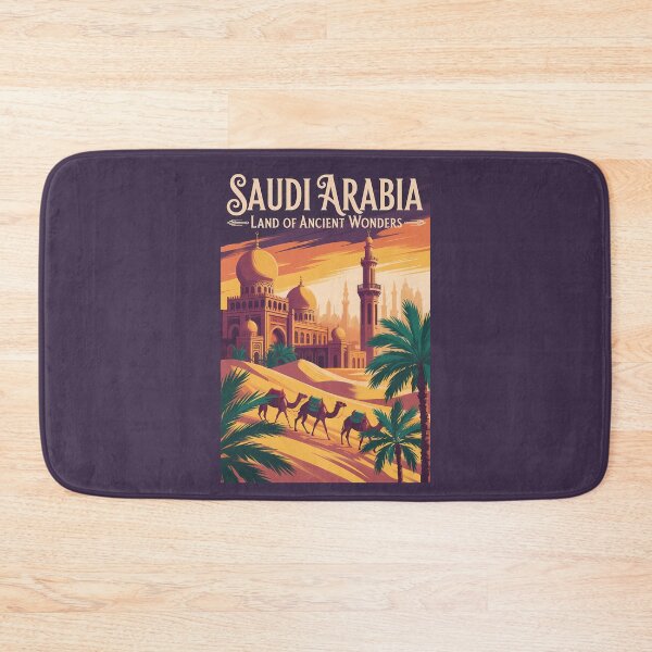 Item preview, Saudi Arabia Desert Illustration Travel Art Vintage designed and sold by KrisSidDesigns.