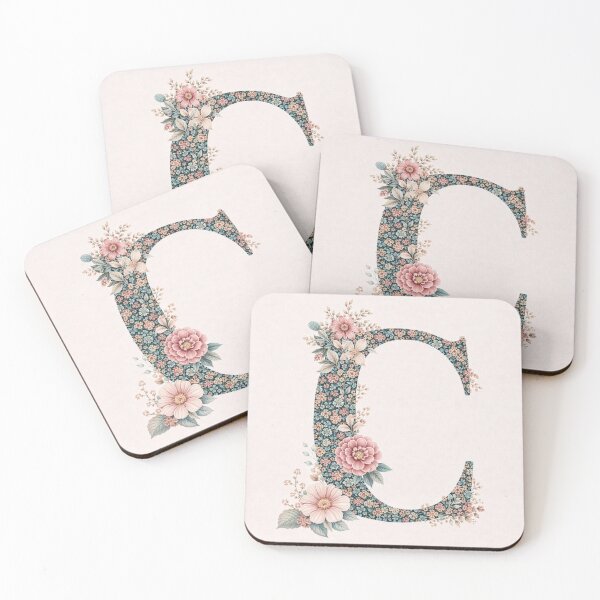 Item preview, Floral Monogram Letter C Illustration designed and sold by FortuneAndFrame.