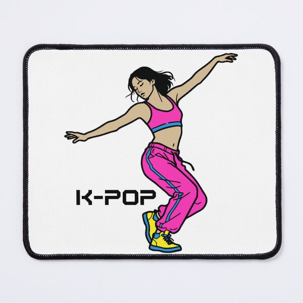 Item preview, Neon k-pop Dancer Silhouette designed and sold by ArtEmotionsImages.