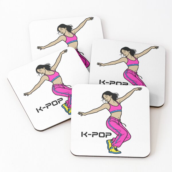 Item preview, Neon k-pop Dancer Silhouette designed and sold by ArtEmotionsImages.