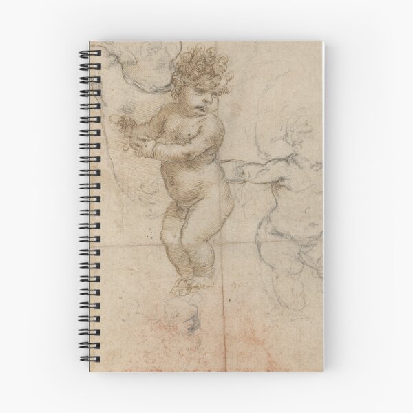 Item preview, Studies of an Infant by Leonardo da Vinci: Renaissance Putto Drawing Fine Art Print designed and sold by artofuniverse.