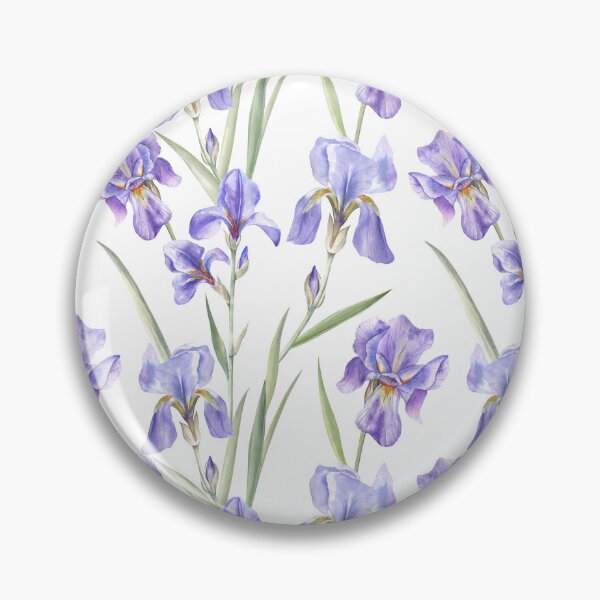 Item preview, Beautiful Irises on White designed and sold by Flowersforbear.