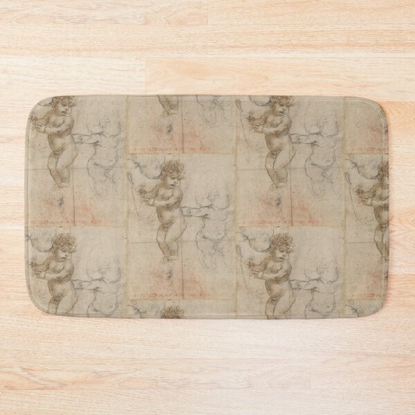 Item preview, Studies of an Infant by Leonardo da Vinci: Renaissance Putto Drawing Fine Art Print designed and sold by artofuniverse.