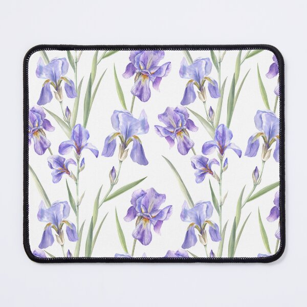 Item preview, Beautiful Irises on White designed and sold by Flowersforbear.