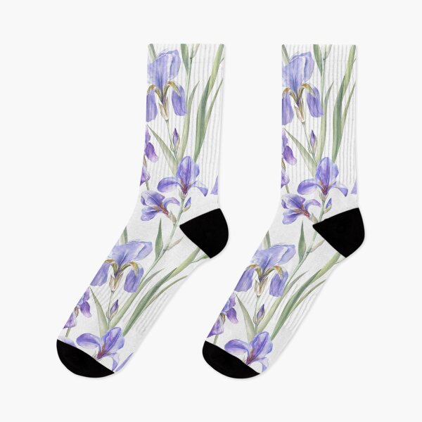 Item preview, Beautiful Irises on White designed and sold by Flowersforbear.