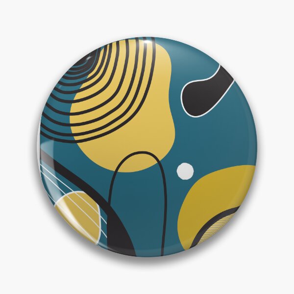 Item preview, Abstract Blue and Yellow Line Drawing designed and sold by jehb.creative.
