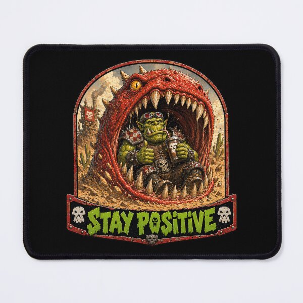 Item preview, Stay Positive - Ork vs. Squig #2 of 3 designed and sold by Forged in the Warp.