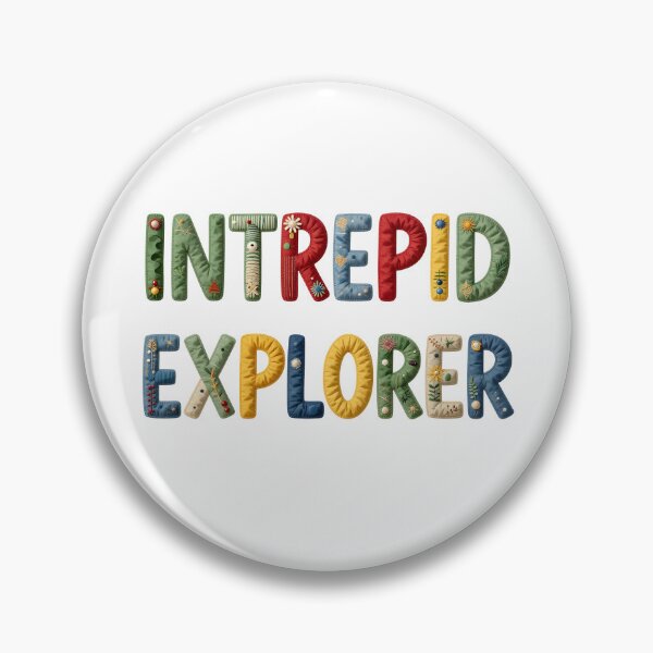 Item preview, INTREPID EXPLORER - IN FAUX LETTERING designed and sold by AlexOBrienArt.