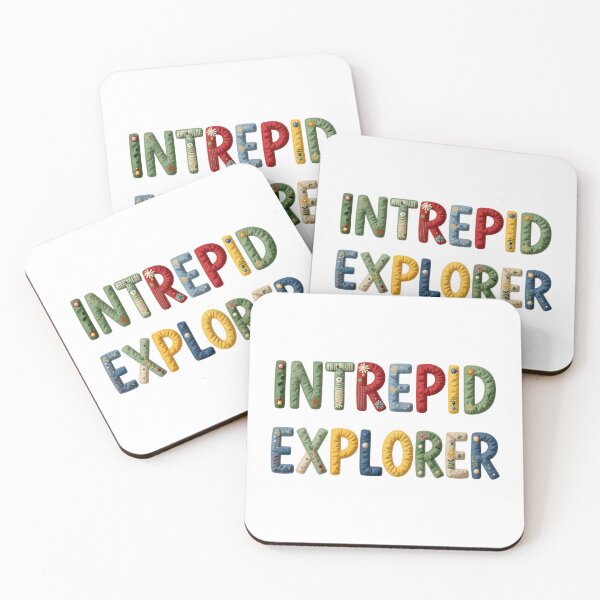 Item preview, INTREPID EXPLORER - IN FAUX LETTERING designed and sold by AlexOBrienArt.
