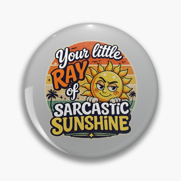 Item preview, Your Little Ray of Sarcastic Sunshine Retro Sunset designed and sold by Text2tee.