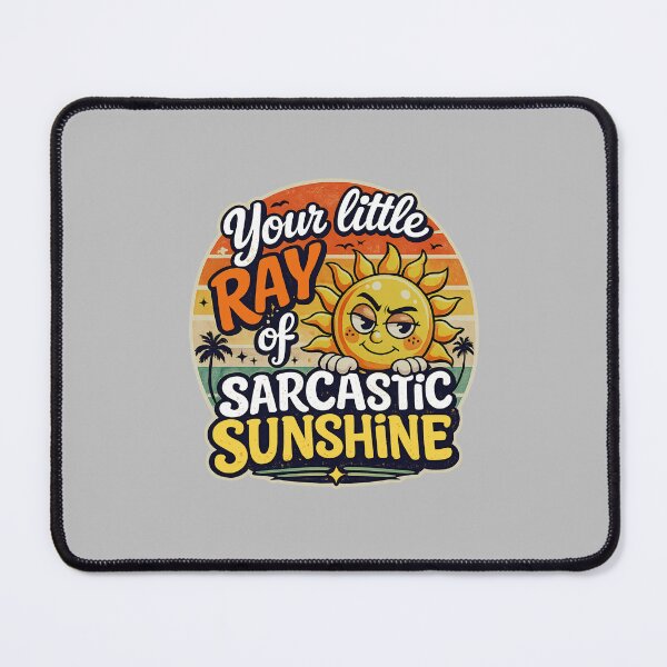 Item preview, Your Little Ray of Sarcastic Sunshine Retro Sunset designed and sold by Text2tee.
